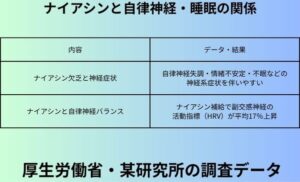 ナイアシンと自律神経・睡眠の関係